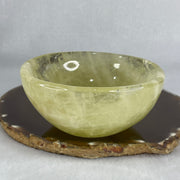 Natural Citrine Bowl Display 314.57g 96.8 by 42.5mm - Huangs Jadeite and Jewelry Pte Ltd