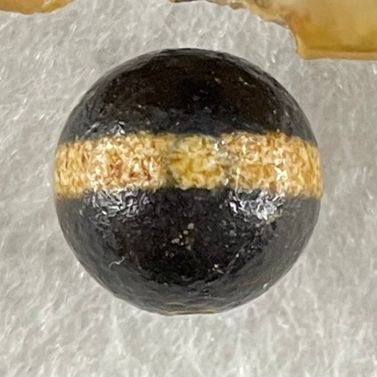 Natural Powerful Tibetan Old Oily Agate 1 Lines Dzi Bead Heavenly Master (Tian Zhu) 1.54g 10.4 by 10.5mm - Huangs Jadeite and Jewelry Pte Ltd