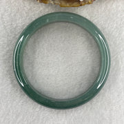 Certified Type A Semi Icy Blueish Green Jadeite Bangle 44.83g inner diameter 58.7mm 11.6 by 6.7mm (Perfect) - Huangs Jadeite and Jewelry Pte Ltd