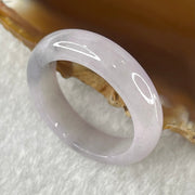 Type A Light Lavender with Wuji Grey Patches Jadeite Ring 4.12g 5.9 by 3.8mm US9.2/HK 20.5 (Close to Perfect) - Huangs Jadeite and Jewelry Pte Ltd