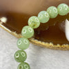 Type A Semi Icy Green Jadeite 25 beads bracelet 7.5mm 17.14g - Huangs Jadeite and Jewelry Pte Ltd