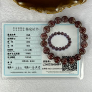Above Average Natural Auralite 23 Bracelet 天然激光23手链 39.33g 18cm 11.8mm 18 Beads - Huangs Jadeite and Jewelry Pte Ltd