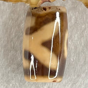 Natural Powerful Tibetan Old Oily Agate Patina Guiren Tairen Human Dzi Bead Totem Amulet Heavenly Master (Tian Zhu) 贵人天诛 4.92g 20.1 by 11.9mm - Huangs Jadeite and Jewelry Pte Ltd