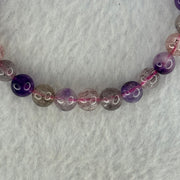 Natural Super 7 Beads Bracelet 13.08g 15.5cm 7.4mm 26 Beads - Huangs Jadeite and Jewelry Pte Ltd