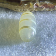 Natural Powerful Tibetan Old Oily Agate 3-Lines Dzi Bead Heavenly Master (Tian Zhu) 三行天诛 3.20g 19.8 by 10.4mm - Huangs Jadeite and Jewelry Pte Ltd