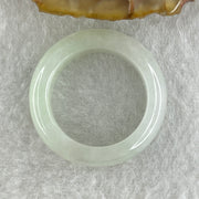 Type A Natural Faint Green to White Jadeite Ring 4.40g 6.5 by 4.8mm US 6.9 HK 15.2 (Very Very Slight Internal Line) - Huangs Jadeite and Jewelry Pte Ltd