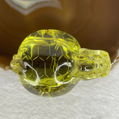 Natural Citrine Long Gui Dragon Turtle 龙龟 Display 175.56g 70.8 by 51.9 by 40.1mm - Huangs Jadeite and Jewelry Pte Ltd