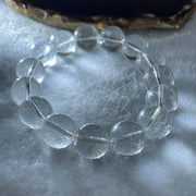 Natural Clear Quartz Beads Bracelet 60.89g 16.5cm 14.5mm 15 Beads - Huangs Jadeite and Jewelry Pte Ltd
