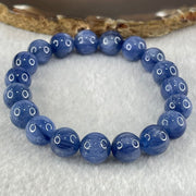 Natural Blue Kyanite Beads Bracelet 35.90g 15.5cm 10.3mm 19 Beads - Huangs Jadeite and Jewelry Pte Ltd