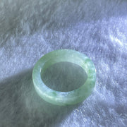Type A Green Piao Hua Jadeite Ring 3.21g 4.7 by 3.6mm US8 HK17.5 - Huangs Jadeite and Jewelry Pte Ltd