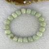 Type A Light Green Nephrite Jade Beads Bracelet 32.71g 10.1 mm 20 Beads - Huangs Jadeite and Jewelry Pte Ltd
