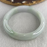 Certified Natural Type A Jelly Light Green & Light Lavender Jadeite Bangle |(53.89g | 54.0mm Inner Diameter | 13.3mm x 8.3mm | Very Very Slight External Line | Synergy, "Zi Qi Dong Lai" Noble Benefactor Magnet & Feng Shui Serenity Anchor) - Huangs Jadeite and Jewelry Pte Ltd