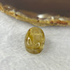 Good Grade Natural Golden Rutilated Quartz Crystal Lulu Tong Barrel 天然金顺发晶水晶露露通桶 
5.86g 16.4 by 13.7mm - Huangs Jadeite and Jewelry Pte Ltd