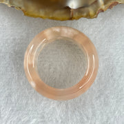 Natural Pinkish Flower Agate Ring 5.16g 9.5 by 4.0mm US 6.8 HK 15 - Huangs Jadeite and Jewelry Pte Ltd