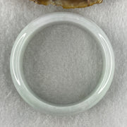 Type A Natural Green with Lavender Jadeite Bangle 41.07g Inner Diameter 50.0mm 13.9 by 6.5mm (Close to Perfect) - Huangs Jadeite and Jewelry Pte Ltd