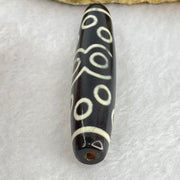 Natural Powerful Tibetan Old Oily Agate 13 Eyes Dzi Bead Heavenly Master (Tian Zhu) 十三眼天诛 14.03g 58.2 by 12.5mm - Huangs Jadeite and Jewelry Pte Ltd