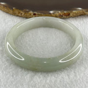 Type A Natural Light Green with Brown Spots Jadeite Bangle 53.14g Inner Diameter 57.0mm 11.6 by 9.1mm (Close to Perfect) - Huangs Jadeite and Jewelry Pte Ltd