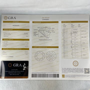 0.5 Ct Colourless Round Brilliant Diameter 5.0mm D VVS1 Excellent Cut Excellent Polish Excellent Symmetry None Florescence Moissanite in S925 Silver Earrings GRA 218444637 - Huangs Jadeite and Jewelry Pte Ltd