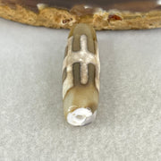 Natural Powerful Tibetan Old Oily Agate Patina Guiren Tairen Human Dzi Bead Totem Amulet Heavenly Master (Tian Zhu) 贵人天诛 8.66g 38.7 by 11.9mm - Huangs Jadeite and Jewelry Pte Ltd