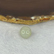 Type A Jelly Light Green with Brown Patches Jadeite Bead for Bracelet/Necklace/Earrings/Ring 4.17g 13.6mm - Huangs Jadeite and Jewelry Pte Ltd