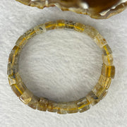 High Quality Natural Golden Rutilated Quartz Bracelet 高品质天然金顺发晶手链 33.46g 15.5cm 13.4 by 7.6 by 5.2mm 27 pc - Huangs Jadeite and Jewelry Pte Ltd
