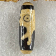 Natural Powerful Tibetan Old Oily Agate Pig Dzi Bead Heavenly Master (Tian Zhu) 猪天珠 9.21g 38.9 by 12.5mm - Huangs Jadeite and Jewelry Pte Ltd