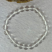 Natural Clear Quartz Bracelet 天然白水晶手链 18.78g 16.5cm 8.4mm 24 Beads - Huangs Jadeite and Jewelry Pte Ltd