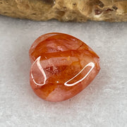 Natural Ferruginous Quartz Heart Shape Charm 1.81g 13.0 by 14.3 by 6.6mm - Huangs Jadeite and Jewelry Pte Ltd