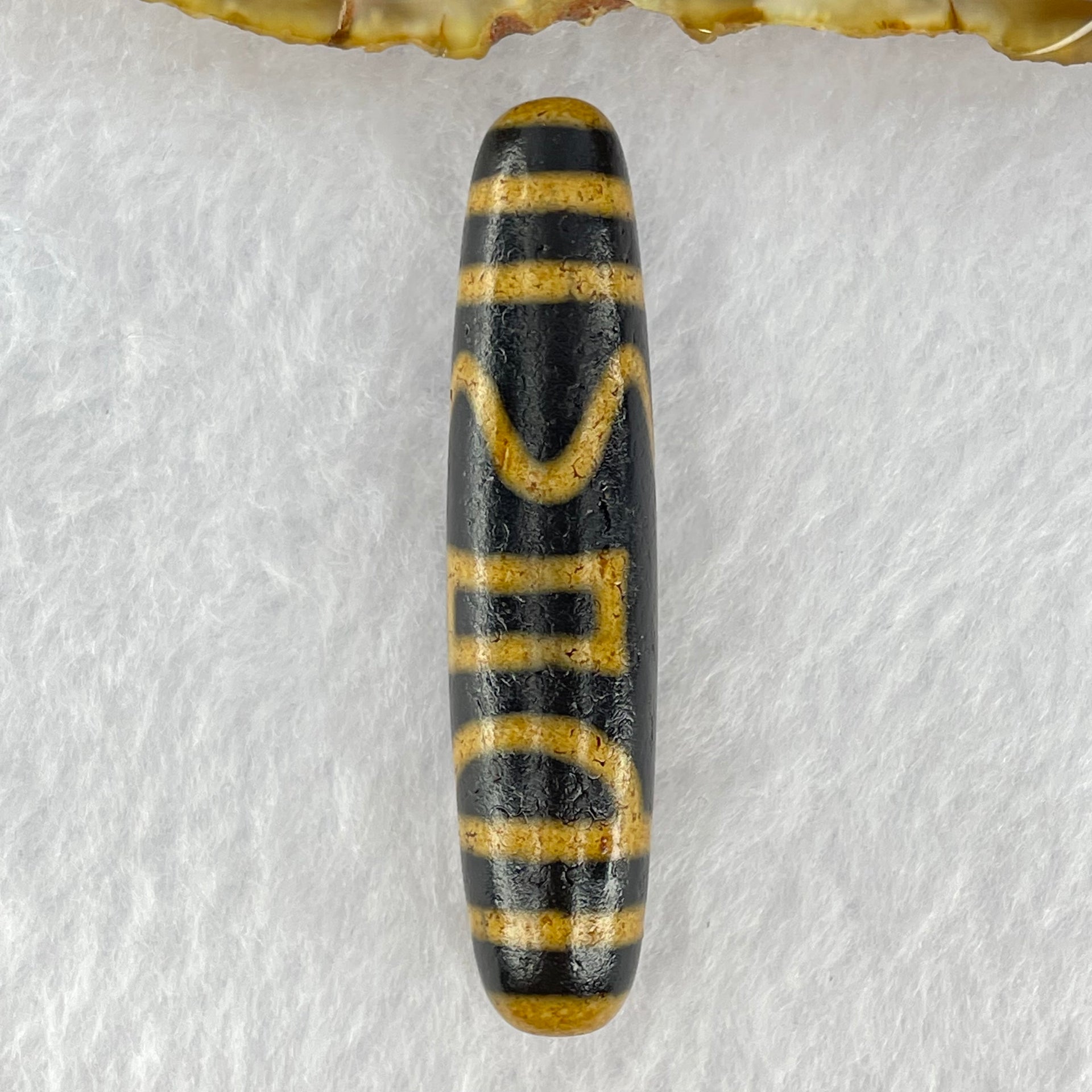 Natural Powerful Tibetan Agate 1 Eye Sky Door Long Dzi Bead Heavenly Master (Tian Zhu) 一眼天诛 14.54g 56.2 by 13.0mm - Huangs Jadeite and Jewelry Pte Ltd