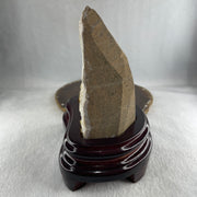 Natural Citrine Rough Irregular Shaped Display with Wooden Stand 719.31g 125.5 by 97.0 by 152.5mm - Huangs Jadeite and Jewelry Pte Ltd