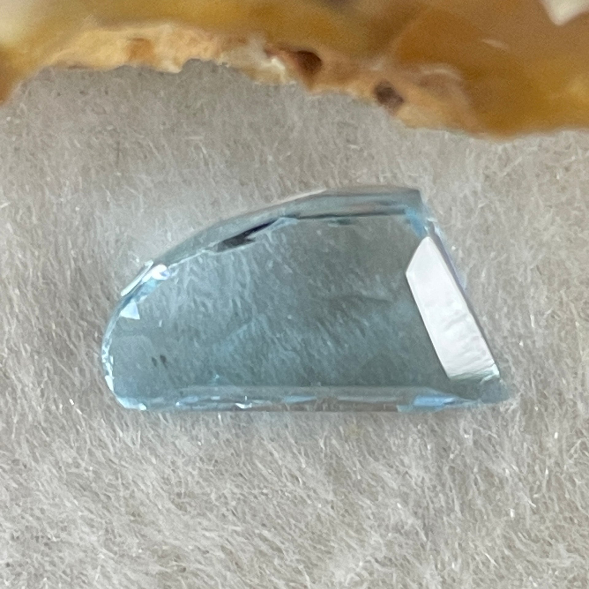 Natural Sky Blue Topaz Trillion Shape 4.60ct 13.0 by 8.0 by 5.2mm - Huangs Jadeite and Jewelry Pte Ltd