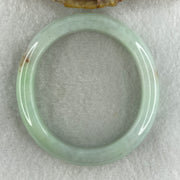 Type A Natural Jelly Light Green Light Lavender with Red Patches Jadeite Oval Bangle 51.86g Inner Diameter 53.9mm 12.4 by 8.2mm (Close to Perfect) - Huangs Jadeite and Jewelry Pte Ltd