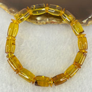 Natural Yellow Amber Lulu Tong Bracelet 13.43g 19cm 13.0 by 10.3mm 14 Lulu Tong - Huangs Jadeite and Jewelry Pte Ltd