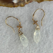 Type A HighIcy White Jade Jadeite Guan Yin’s Midas Touch 18k Rose Gold 1.58g 36.3 by 6.1 by 3.2mm - Huangs Jadeite and Jewelry Pte Ltd