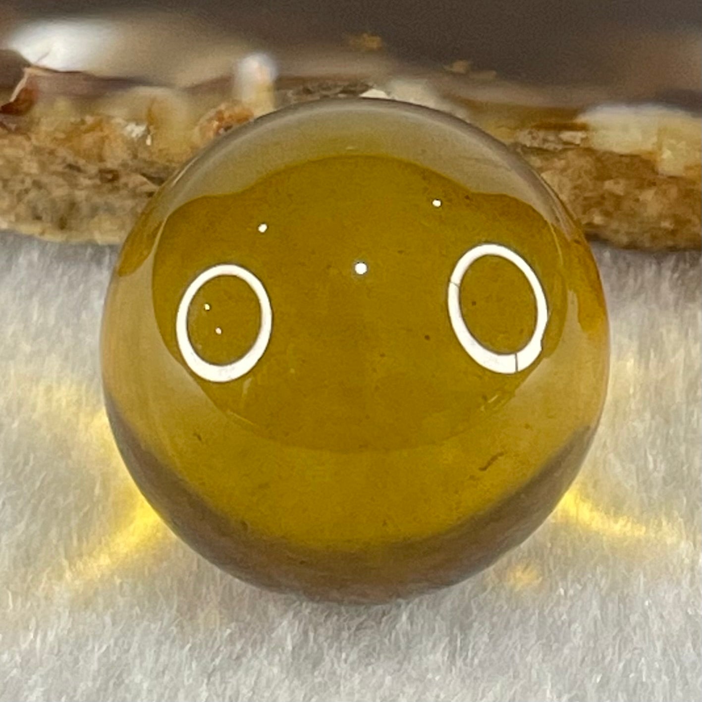 Natural Yellow Amber For Setting 5.00g 21.0mm - Huangs Jadeite and Jewelry Pte Ltd