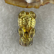Gold Plated Long Gui Dragon Tortoise Charm 10.04g 25.7 by 13.4 by 13.9mm - Huangs Jadeite and Jewelry Pte Ltd