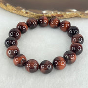 Natural Red Tiger Eye Quartz Beads Bracelet 39.29g 16.5cm 12.2mm 16 Beads - Huangs Jadeite and Jewelry Pte Ltd