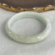Type A Light Blueish Green Jadeite Bangle 48.62g Inner Diameter 56.7mm 12.5 by 7.3mm (Internal Line) - Huangs Jadeite and Jewelry Pte Ltd