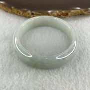 Natural Type A Faint Green Faint Lavender Jadeite Oval Bangle 42.10g Inner Diameter 55.2mm 12.8 by 7.4mm (Very Very Slight Internal Lines) - Huangs Jadeite and Jewelry Pte Ltd