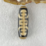 Natural Powerful Tibetan Old Oily Agate Bat with Insect or Happiness Fu Shou Dzi Bead Heavenly Master (Tian Zhu) 蝙蝠昆虫天珠 8.48g 37.9 by 12.1mm - Huangs Jadeite and Jewelry Pte Ltd