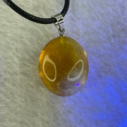 Natural Yellow Amber in String Necklace 3.60g 20.3 by 16.7 by 10.8mm - Huangs Jadeite and Jewelry Pte Ltd