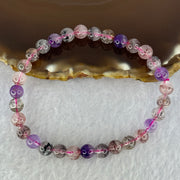 Natural Super 7 Beads Bracelet 10.48g 16.5cm 6.5mm 31 Beads - Huangs Jadeite and Jewelry Pte Ltd