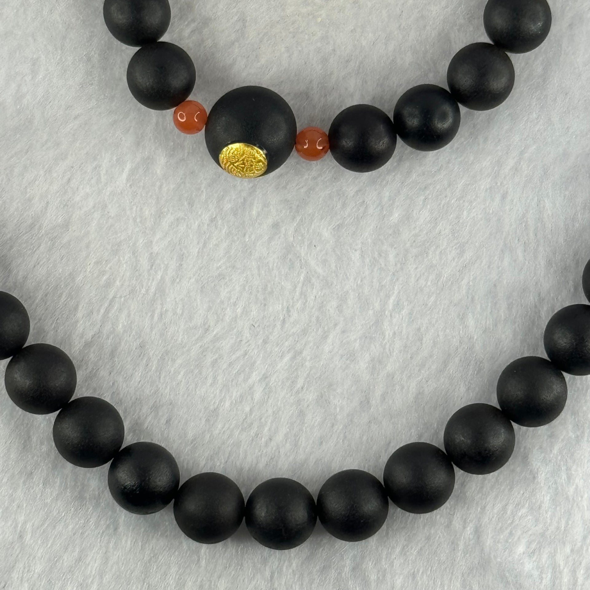 Very Very Good Grade Opaque Natural Dark Matt Black Amber Beads Jewelry Set Total Weight 42.60g Bracelet 16.5cm 10.1mm 17 Beads 13.6mm 1 Bead, Necklace 10.5mm 43 Beads 12.5mm 1 Bead - Huangs Jadeite and Jewelry Pte Ltd