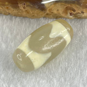 Natural Powerful Tibetan Old Oily Agate Tiger Tooth Daluo Dzi Bead Heavenly Master (Tian Zhu) 虎呀天诛 3.09g 20.2 by 10.3mm - Huangs Jadeite and Jewelry Pte Ltd