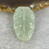 A Light Green Jadeite Leaf for Overnight Success 一夜发财 7.86g 32.6 by 20.8 by 6.1mm - Huangs Jadeite and Jewelry Pte Ltd