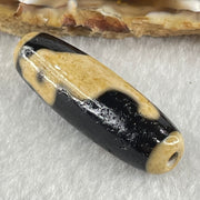 Natural Powerful Tibetan Old Oily Agate Dog Dzi Bead Heavenly Master (Tian Zhu) 狗天珠 9.11g 38.5 by 12.3mm - Huangs Jadeite and Jewelry Pte Ltd