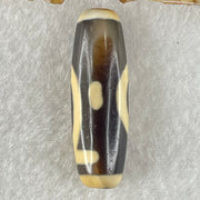 Natural Powerful Tibetan Old Oily Agate One Eye Earthly Dzi Bead Heavenly Master (Tian Zhu) 一眼天诛 9.20g 38.5 by 12.4mm - Huangs Jadeite and Jewelry Pte Ltd