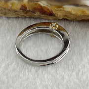 Pre-Love Gold Heart Celestial 18K 750 White Gold with Natural Diamonds Ring 3.40g US4.75 HK10 (Extra 3% for Credit Card included) - Huangs Jadeite and Jewelry Pte Ltd