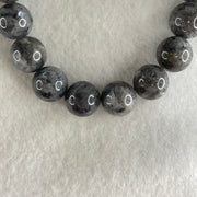 Average Grade Natural Labradorite Beads Bracelet 32.46g 16.5cm 10.7mm 19 Beads - Huangs Jadeite and Jewelry Pte Ltd