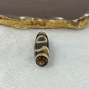 Natural Powerful Tibetan Old Oily Agate Sky Door Serenity 1 Eye Dzi Bead Heavenly Master (Tian Zhu) 一眼天诛 7.98g 38.3 by 11.6mm - Huangs Jadeite and Jewelry Pte Ltd